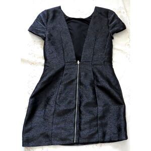 Express Black Sparkle Mini Dress w/Open Back Size 8 EUC